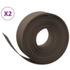 Vidaxl tuinranden 2 st 10 m 20 cm polyetheen bruin