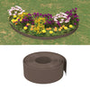 Vidaxl Garden Bordes 2 PCS 10 m 20 cm de polietileno marrón