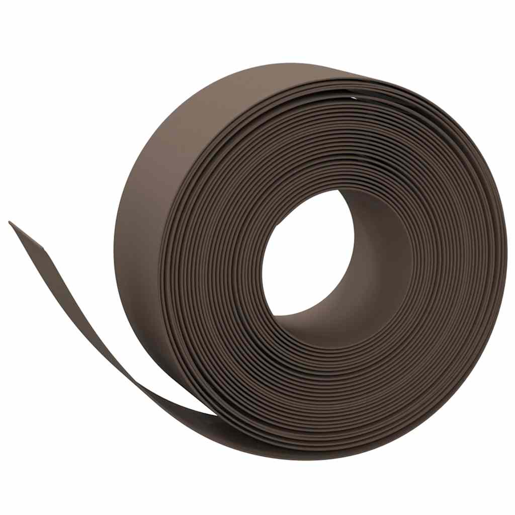 Vidaxl tuinranden 3 st 10 m 20 cm polyetheen bruin