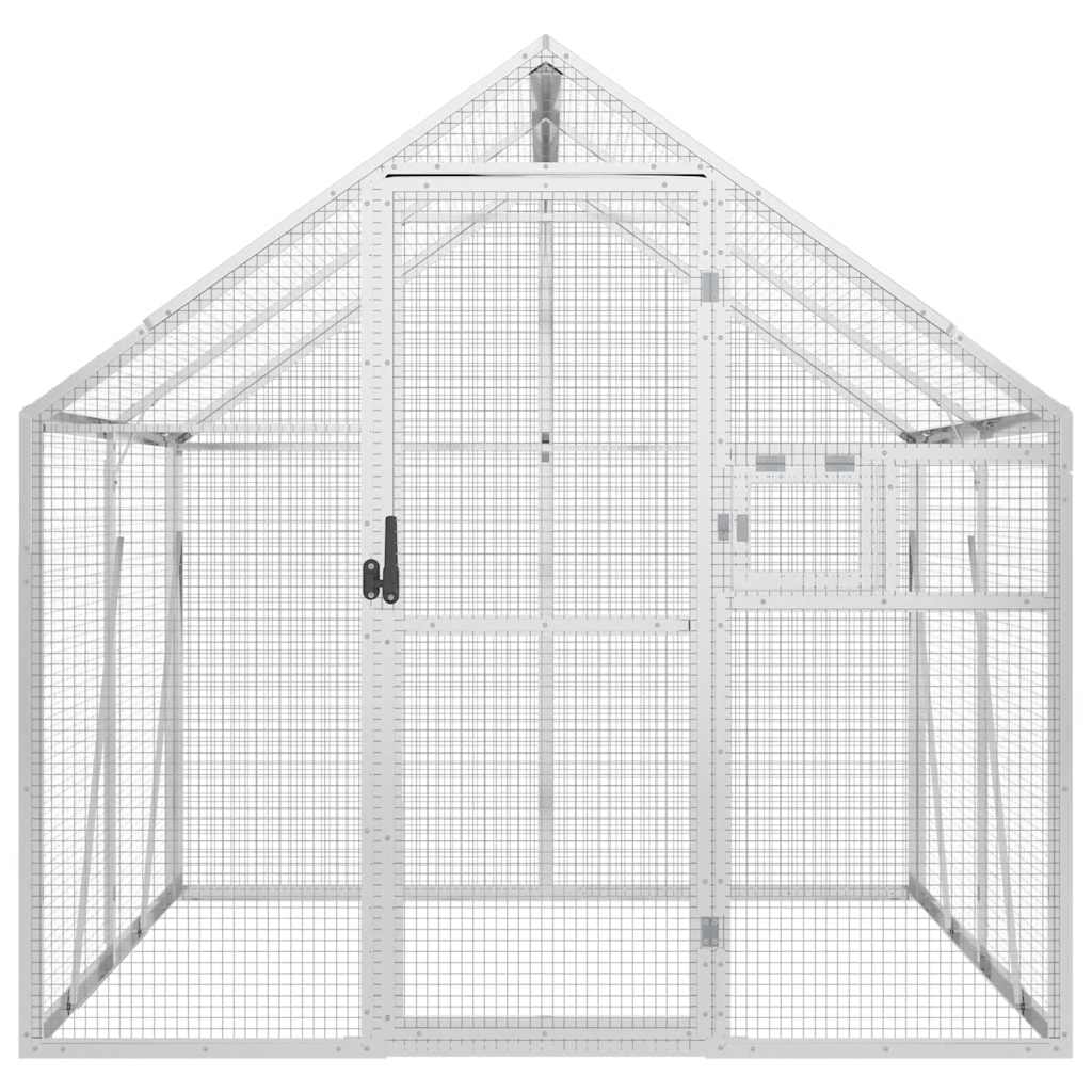 Voliera Vidaxx 1,79x2x1,85 m alluminio argento