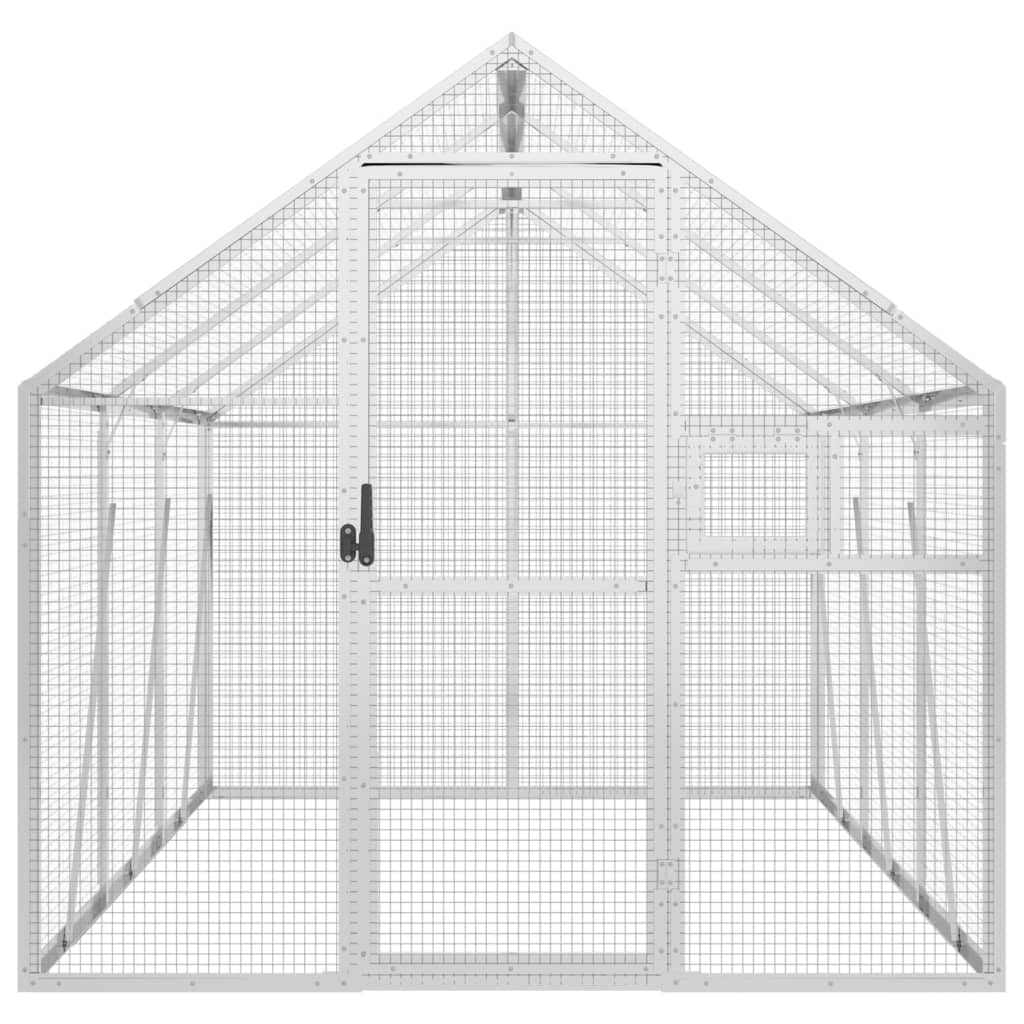 Voliera Vidaxx 1,79x3x1,85 m alluminio argento