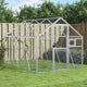 Voliera Vidaxx 1,79x3x1,85 m alluminio argento
