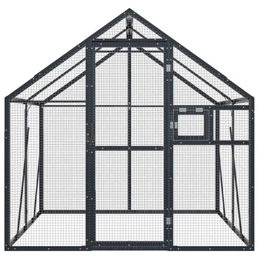 Voliera Vidaxx 1,79x2x1,85 m alluminio antracite