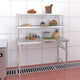Mesa de trabajo de cocina de Vidaxl con acero inoxidable de 120x60x145 cm