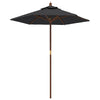 Ombrellone VidaXL con palo in legno 196x231 cm nero