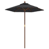 Ombrellone VidaXL con palo in legno 196x231 cm nero