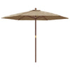 Vidaxl Parasol con poste de madera 299x240 cm Tope