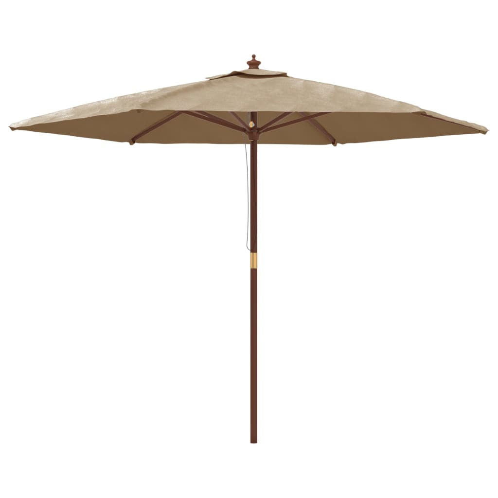 Vidaxl Parasol con poste de madera 299x240 cm Tope