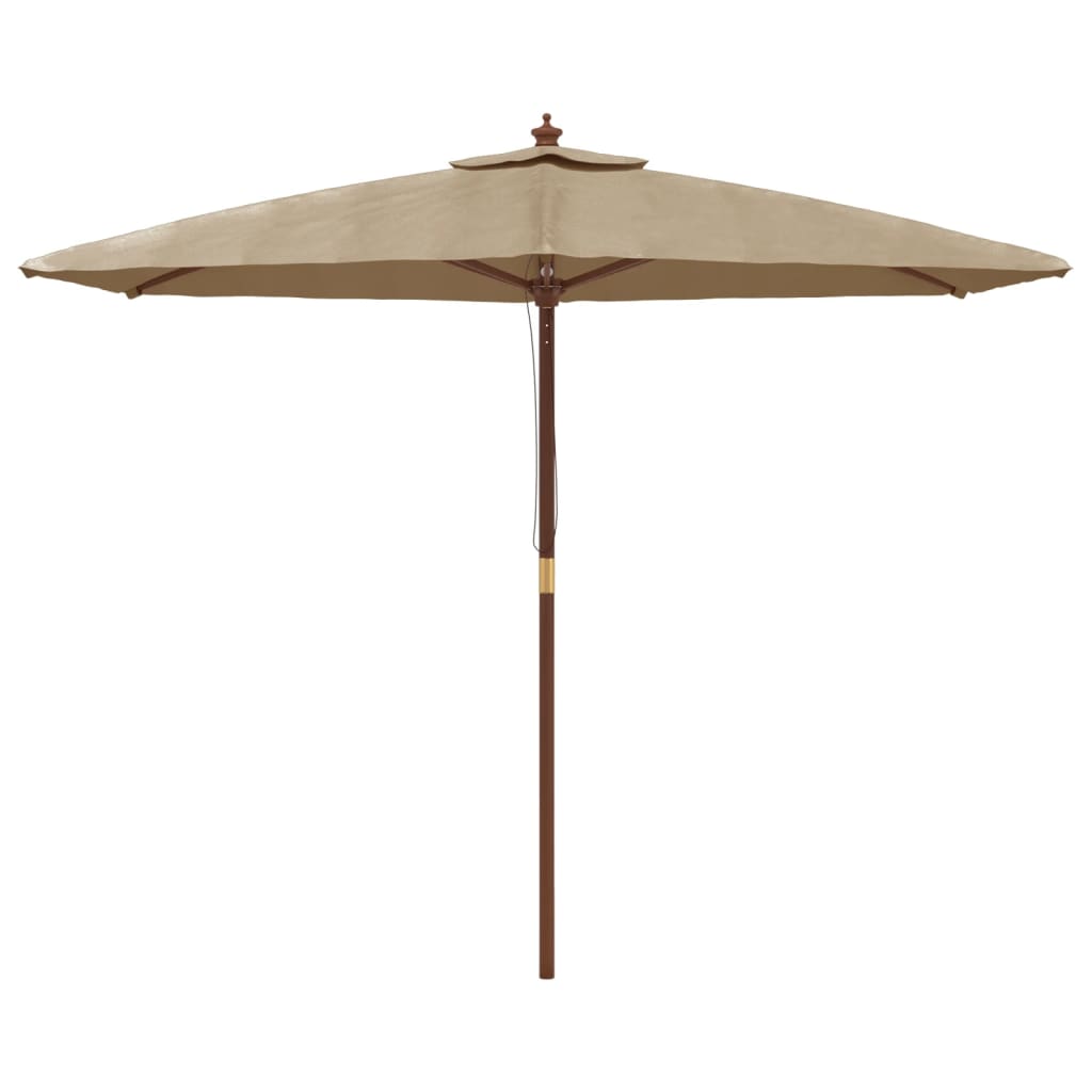 Vidaxl Parasol con poste de madera 299x240 cm Tope