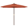Vidaxl Parasol con polo in legno 299x240 cm Terracotta -Collorato