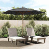 Parasol Vidaxl con poste de madera 299x240 cm negro