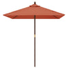 Vidaxl Parasol con polo in legno 198x198x231 cm Terracotta -Colored