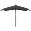 Vidaxl Parasol con polo in legno 300x300x273 cm antracite -colorato