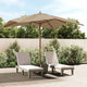 Vidaxl Parasol con poste de madera 300x300x273 cm taupe