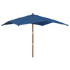 Vidaxl Parasol con palo in legno 300x300x273 cm blu azure