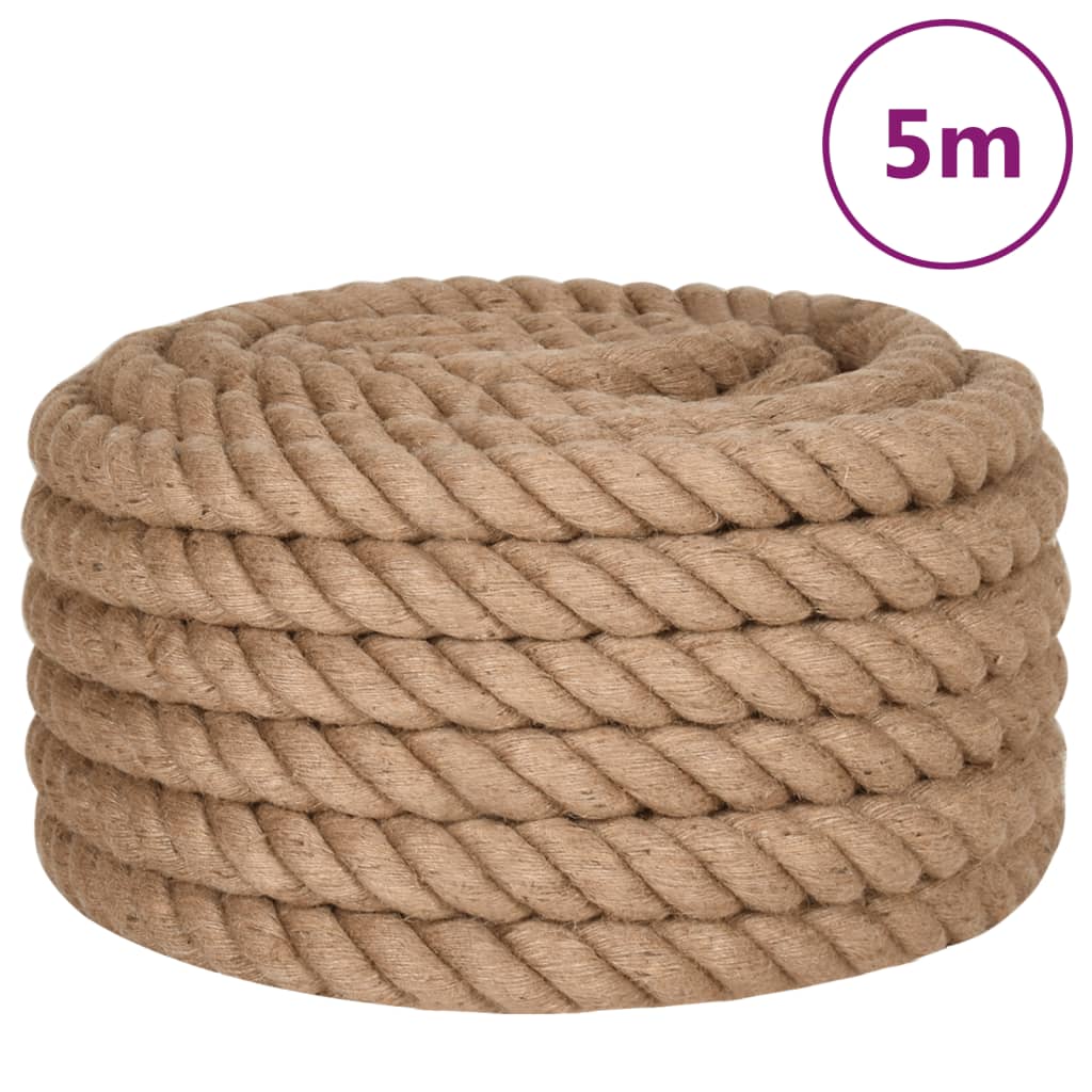Vidaxl Ropel 5 m di lunghezza 40 mm di iuta spesso