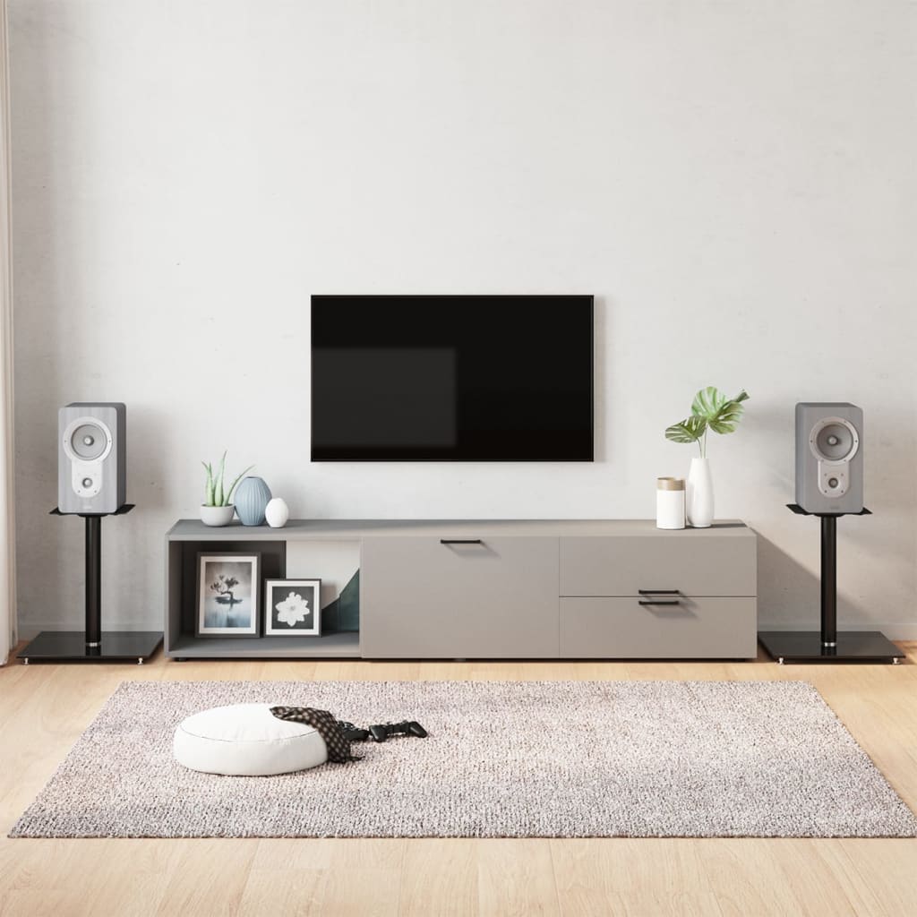 VIDAXL Altoparlante Standard 2 PC 1 PILAR per vetro indurito