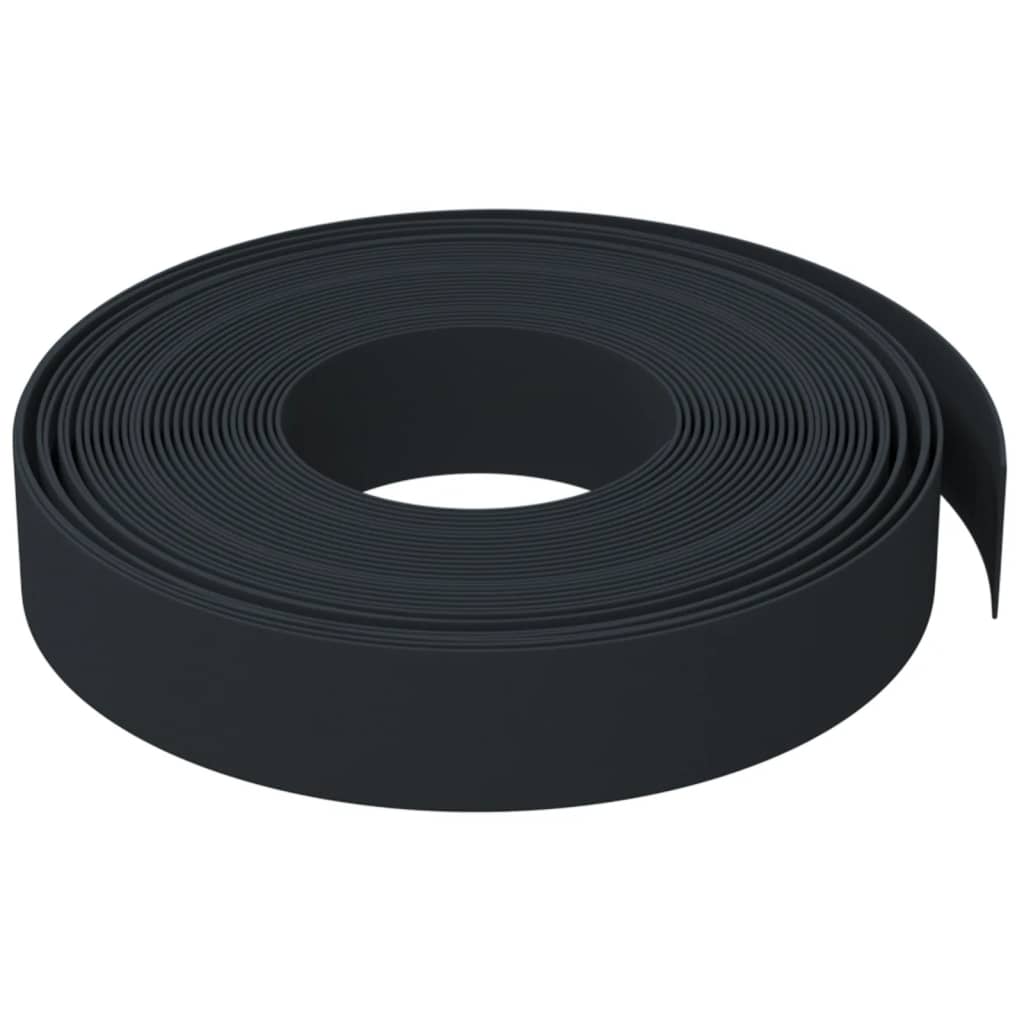 Vidaxl Límite de jardín 10 m 10 cm de polietileno negro