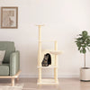 Vidaxl Cat Furniture con graffi di sisal 132 cm crema
