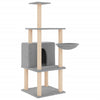 Vidaxl Cat Furniture con graffi di sisal 132 cm grigio chiaro