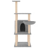 Vidaxl Cat Furniture con graffi di sisal 132 cm grigio chiaro