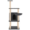 Vidaxl Cat Furniture con graffi di sisal 132 cm grigio scuro