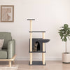 Vidaxl Cat Furniture con graffi di sisal 132 cm grigio scuro