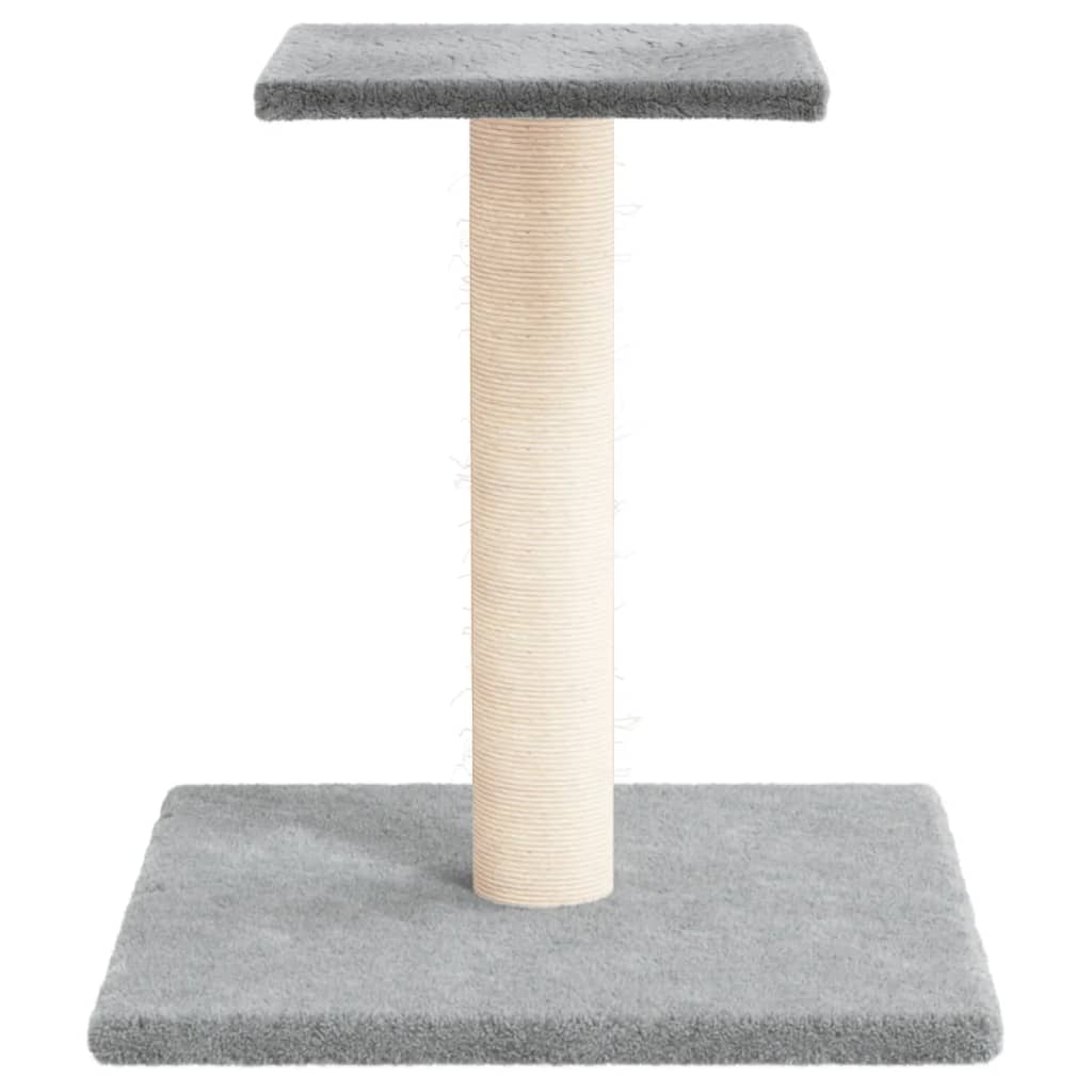 Vidaxl Scratching Post con piattaforma 38 cm grigio chiaro