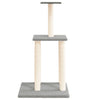 Vidaxl kattenmeubel met sisal krabpalen 85,5 cm lichtgrijs