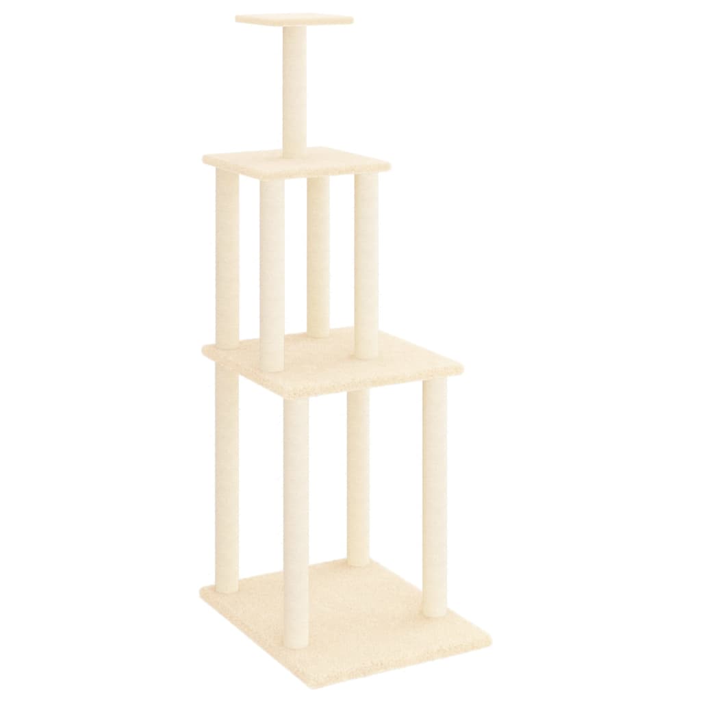 Vidaxl Cat Furniture con graffi di sisal 149 cm crema