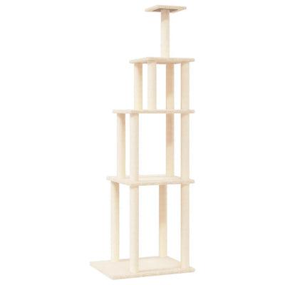 Vidaxl Cat Furniture con graffi di sisal a 183 cm crema