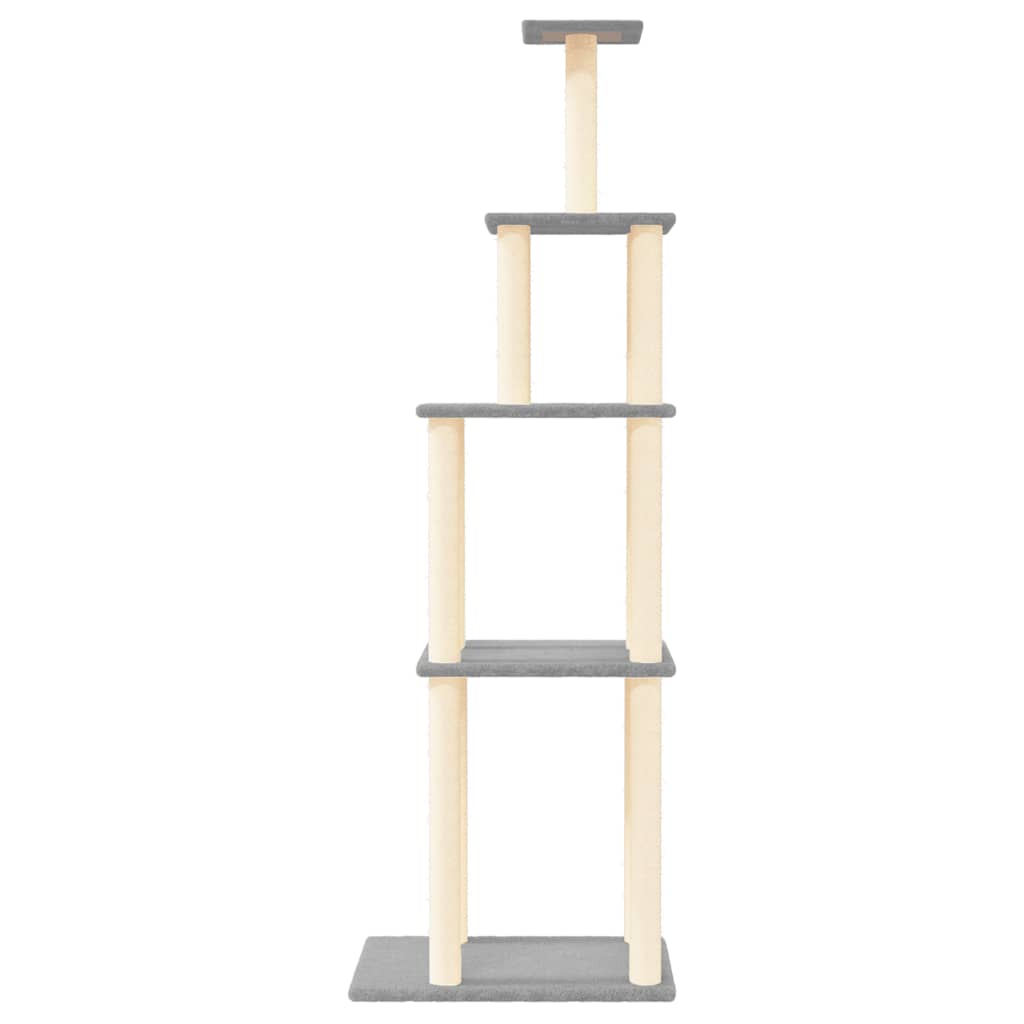 Vidaxl Cat Furniture con graffi di sisal 183 cm grigio chiaro