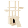 Vidaxl Cat Furniture con graffi di sisal 133 cm crema