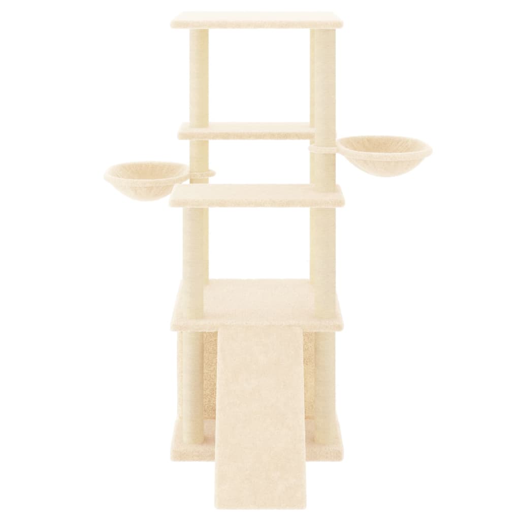 Vidaxl Cat Furniture con graffi di sisal 133 cm crema
