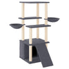 Vidaxl Cat Furniture con graffi di sisal 133 cm grigio scuro
