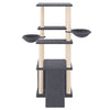 Vidaxl Cat Furniture con graffi di sisal 133 cm grigio scuro