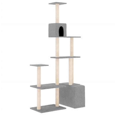 Vidaxl Cat Furniture con graffi di sisal 180 cm grigio chiaro