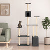 Vidaxl Cat Furniture con graffi di sisal 180 cm grigio scuro