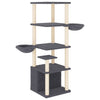 Vidaxl Cat Furniture con graffi di sisal 147 cm grigio scuro