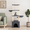 Vidaxl Cat Furniture con graffi di sisal 147 cm grigio scuro