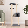 Vidaxl kattenmeubel met sisal krabpalen 123 cm donkergrijs