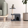 Muebles de gato de Vidaxl con postes de rascado de sisal 48 cm de gris oscuro