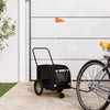 Vidaxl fietskar voor huisdieren met opslag zwart 124,5 x 63,5 x 53 cm