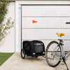 Vidaxl Bike Railer de bicicleta Oxford y hierro negro