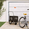 Vidaxl Bike Railer de bicicleta Oxford y hierro negro