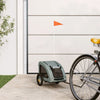 Vidaxl Bike Railer de bicicleta Oxford y hierro gris