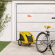 Vidaxl Dog Bike Trailer Oxford Tessuto e ferro giallo