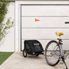 Vidaxl Bike Railer de bicicleta Oxford y hierro negro
