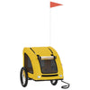 Vidaxl Dog Bike Trailer Oxford Tessuto e ferro giallo