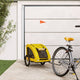 Vidaxl Dog Bike Trailer Oxford Tessuto e ferro giallo